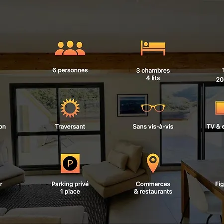 Superbe 3 150m2 - Parking Gratuit, Climatisation, Terrasses - Standing Lägenhet