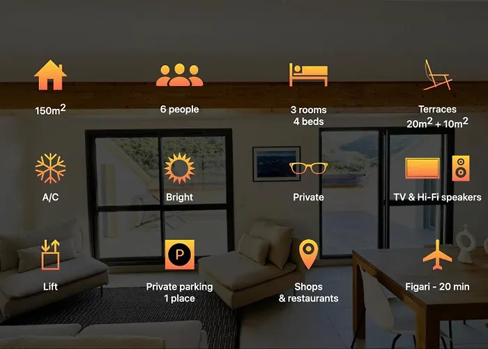 Sur Le Port, 150m2 - Parking Gratuit, Climatisation, Terrasses - Standing アパート *